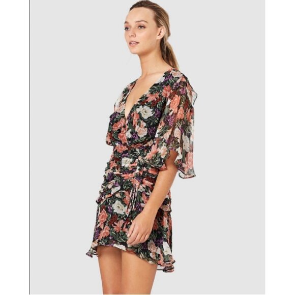 💕STEVIE MAY💕 Serendipity Mini Dress Dark Paradiso Small S NWT - Picture 8 of 17